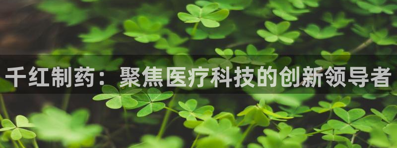 门徒娱乐官方客服电话多少：千红制药：聚焦